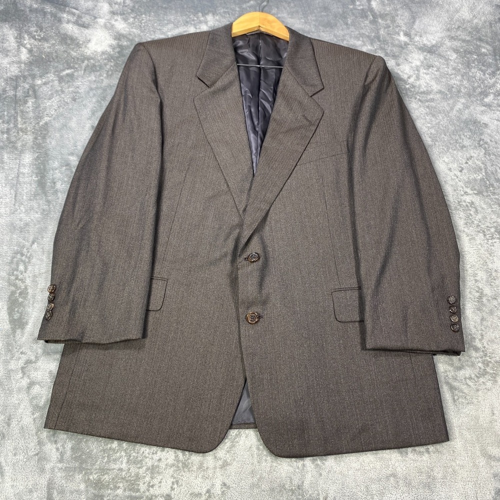 Loro Piana Tasmanian 120s Blazer Jacket 46R Brown Wool Sport Coat Hickey Freeman